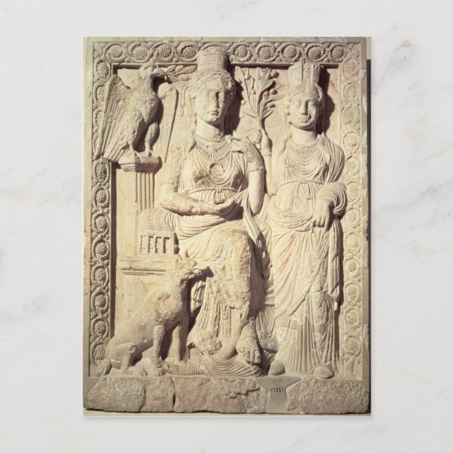 Postal La princesa Zenobia y una compañera (Anverso)