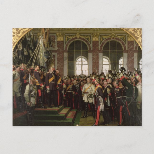 Postal La proclamación de Wilhelm (Anverso)