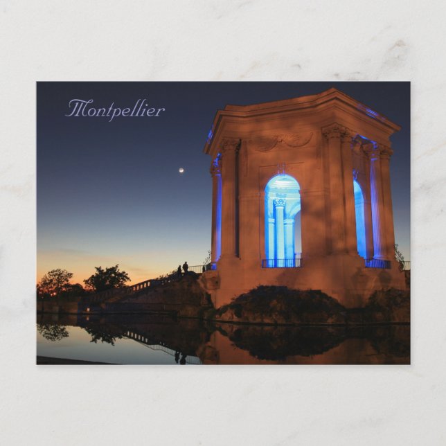 Postal La Promenade du Peyrou (Anverso)