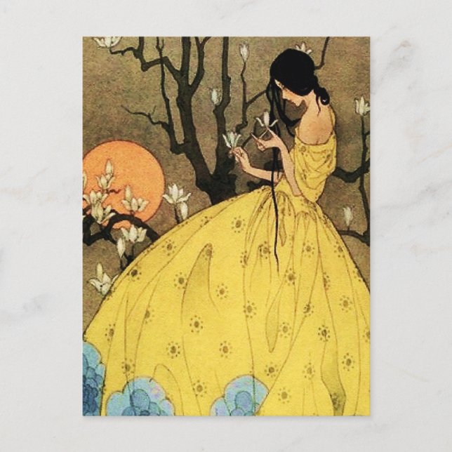 Postal “La promesa de la primavera” de Marjorie Miller (Anverso)