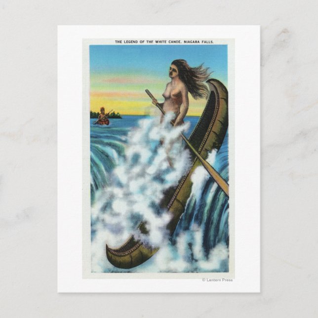 Postal La promulgación de la leyenda de la canoa blanca (Anverso)