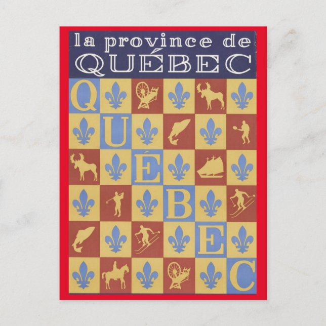 Postal La province de Québec (Anverso)