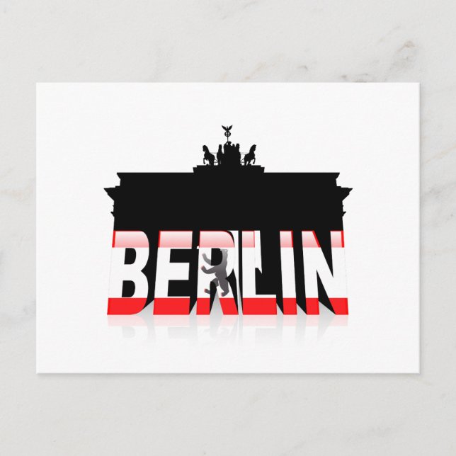 Postal La Puerta de Brandeburgo en Berlín (Anverso)