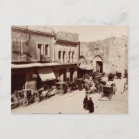 La "Puerta de Jaffa" en Jerusalén, Tierra Santa