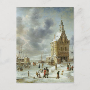 Postal La puerta de la ciudad de Hoorn