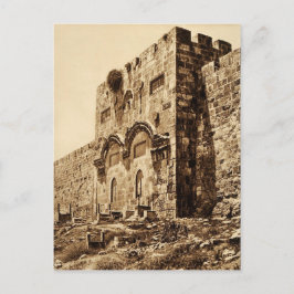 Postal La Puerta de Oro en Jerusalén