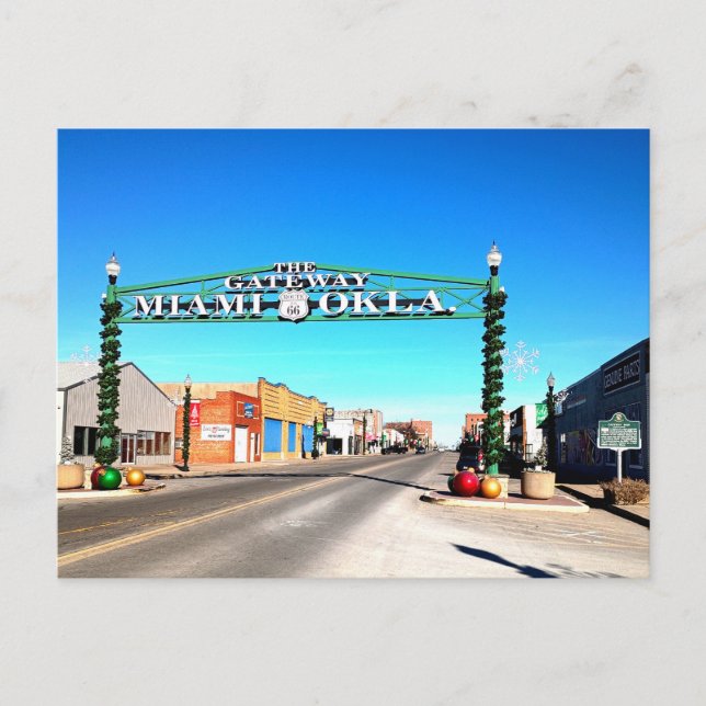 Postal La Puerta: Miami, Oklahoma (Anverso)