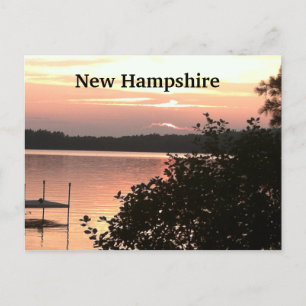 Postal La puesta de sol con vistas al lago