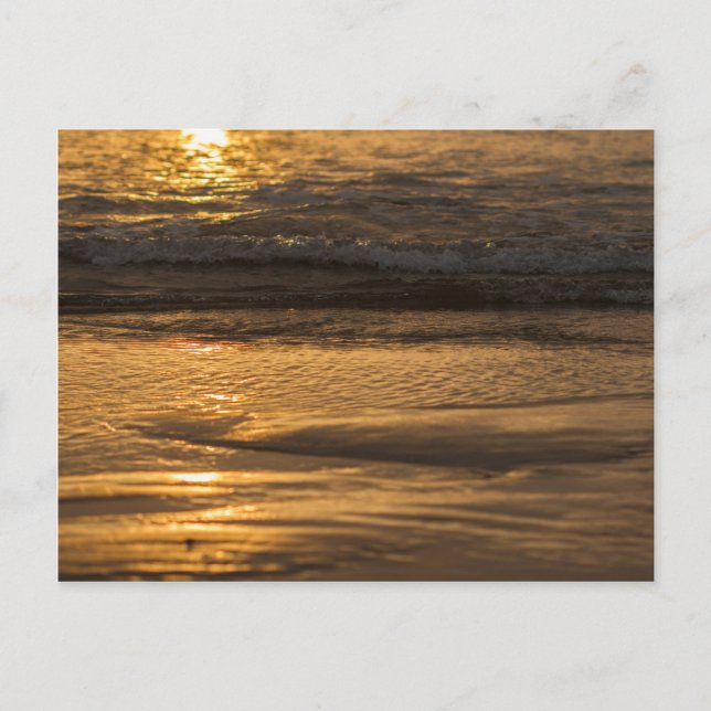 Postal La puesta de sol en el mar (Anverso)