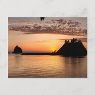 Postal La Push, Washington. Panorama