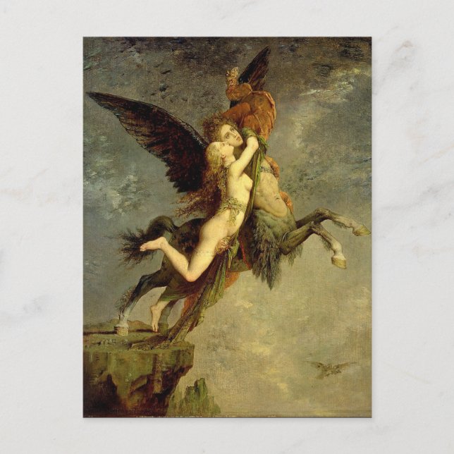 Postal La quimera de Gustave Moreau (Anverso)