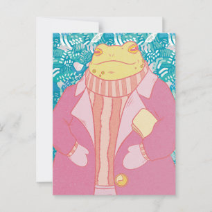 Postal La rana de invierno