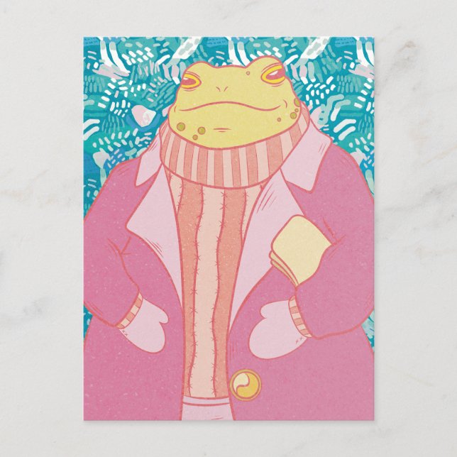 Postal La Rana de Invierno (Anverso)