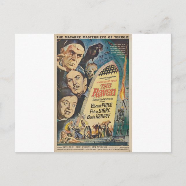 Postal LA RAVEN de Philip J. Riley (Anverso)