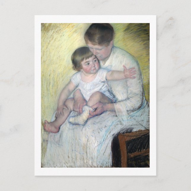 Postal La rebelión, Mary Cassatt (Anverso)