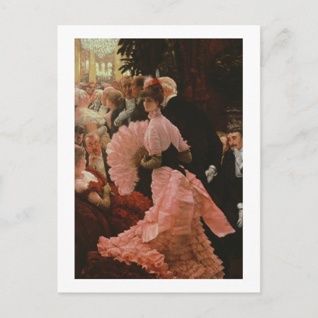 Postal La recepción o L'Ambitieuse (mujer política) c (Anverso)