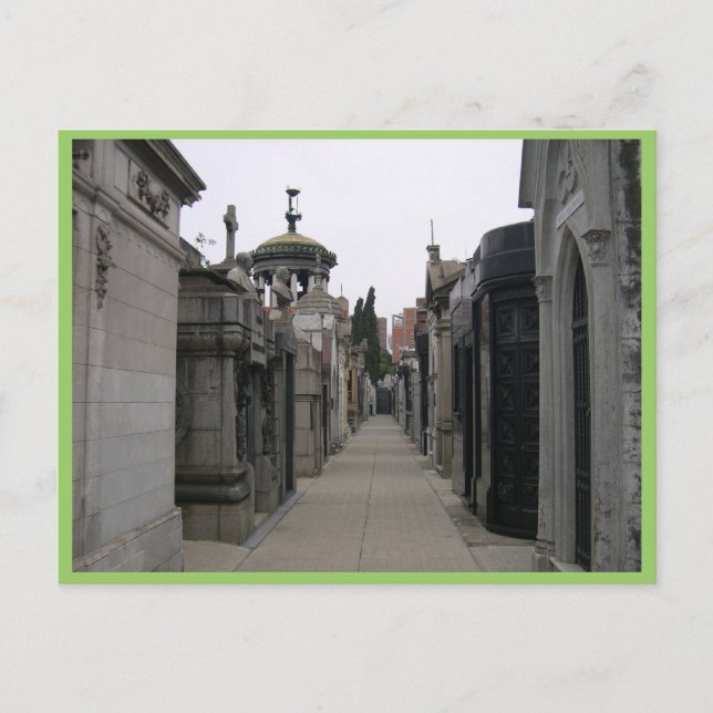 Postal La Recoleta En Buenos Aires, (Anverso)