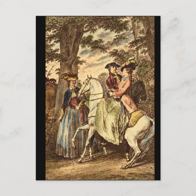 Postal La Recontreau bois de Boulogne_Engravings (Anverso)