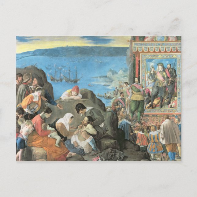 Postal La recuperación de la bahía de San Salvador (Anverso)