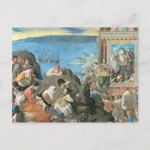 Postal La recuperación de la bahía de San Salvador