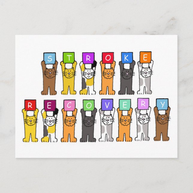 Postal La recuperación de Stroke se recuperará pronto, ga (Anverso)