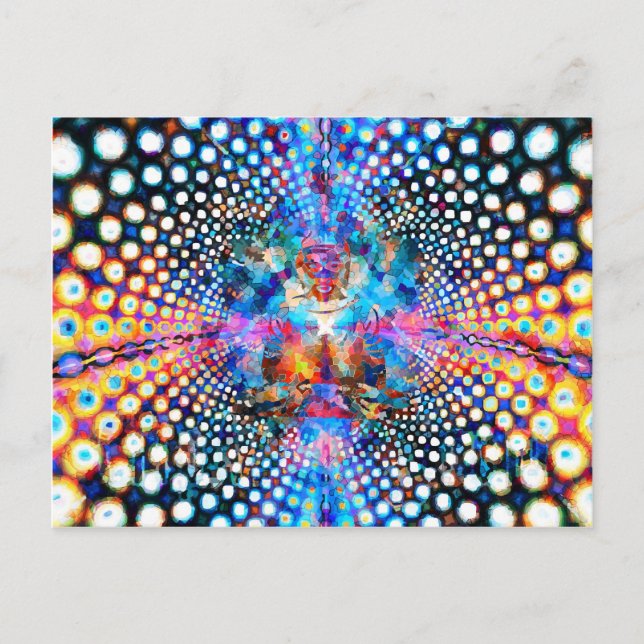 Postal La red de Indra (Anverso)