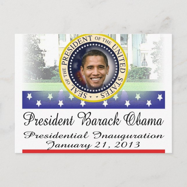Postal La reelección del presidente Obama en 2012 (Anverso)