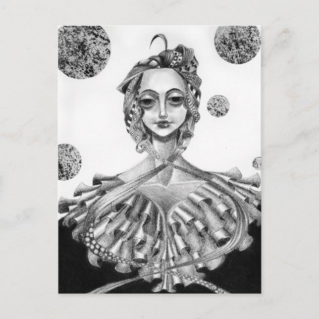 Postal La Reina (Anverso)