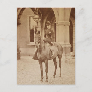 Postal La reina Alexandra en la silla de caballo 1870-ies