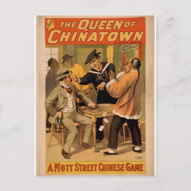 Postal La reina de Chinatown (Anverso)