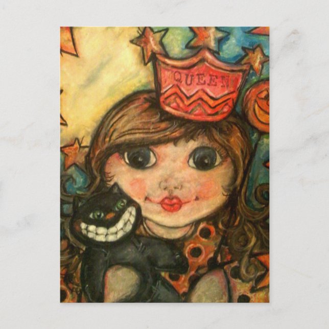 Postal La Reina de Halloween (Anverso)