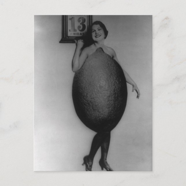 Postal La Reina de la Fotografía de los Lemones (Anverso)