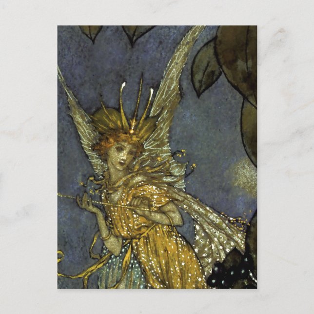 Postal “La Reina de las Hadas” de Edmund Dulac (Anverso)