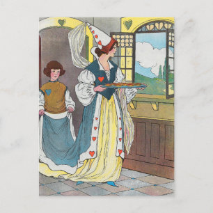 Postal La Reina de los Corazones hizo algunas tartas, rim