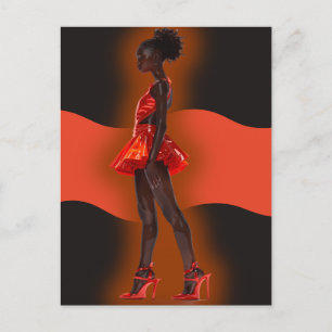 Postal La reina negra afroamericana Melanin Sista Shopp