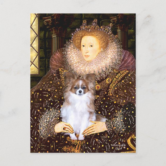 Postal La reina - Papillon 6 (Anverso)