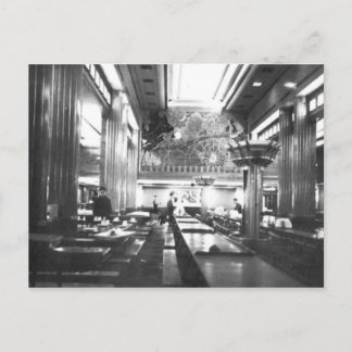 Postal La Reina RMS Mary - Durante la construcción