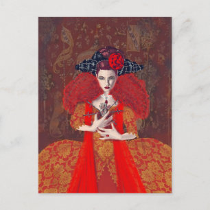 Postal La Reina Roja.