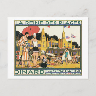 Postal La Reine De Plages Dinard El Nuevo Casino