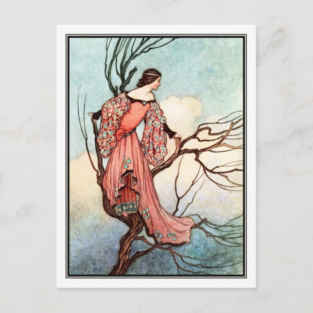 Postal La reserva de hierro de Warwick Goble (Anverso)