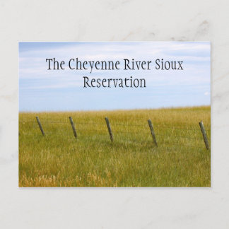 Postal La reserva sioux del río Cheyenne