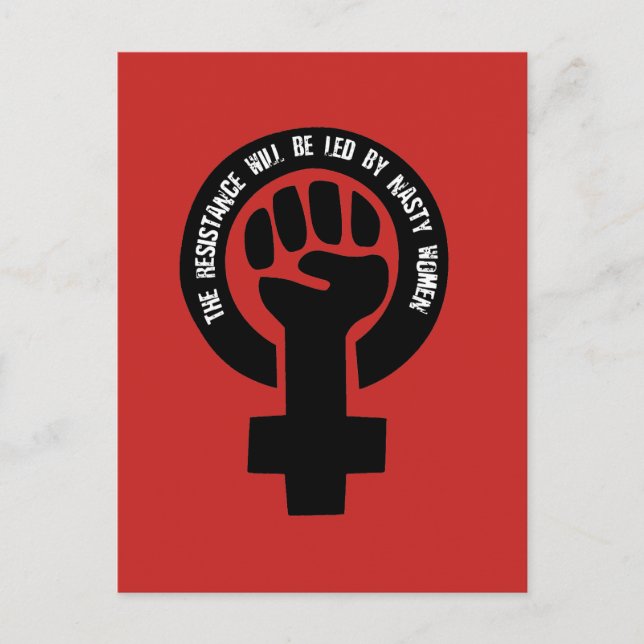 Postal La Resistencia Será Liderada Por Mujeres Desagrada (Anverso)