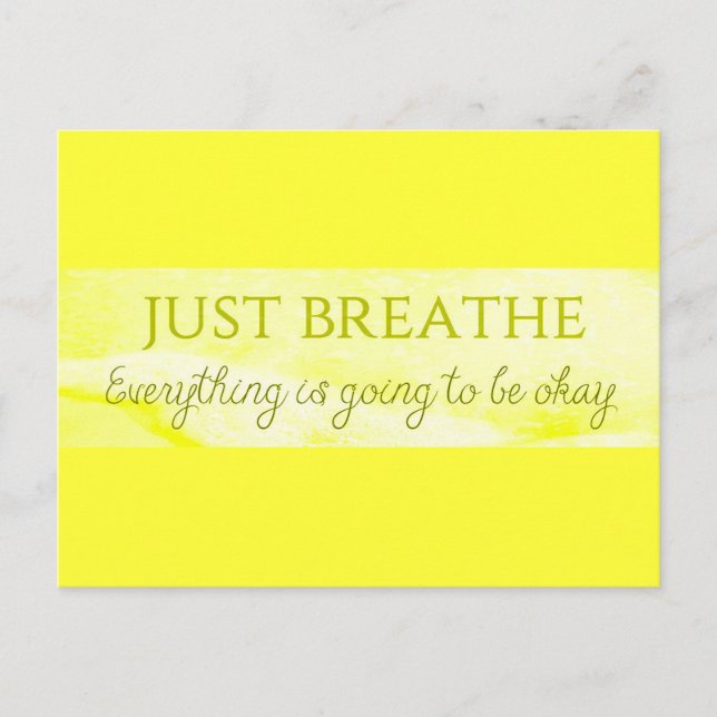 POSTAL LA RESPIRACIÓN MOTIVACIONAL JUSTO VA A TODO A B (Anverso)