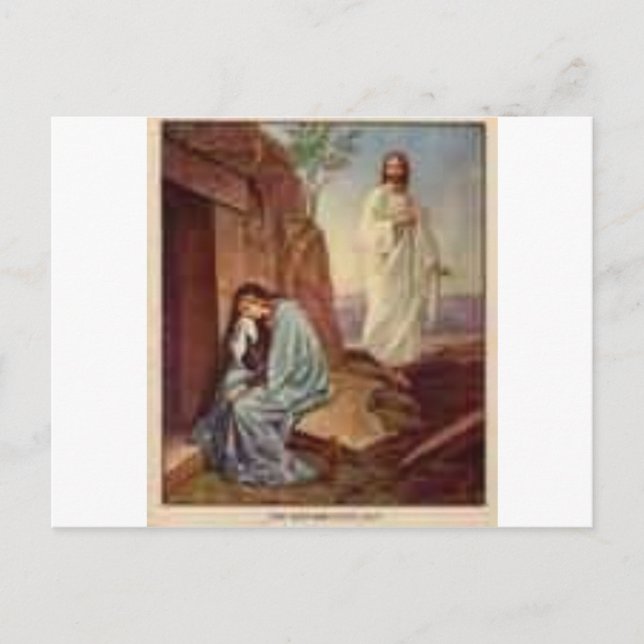 Postal La resurrección (Anverso)