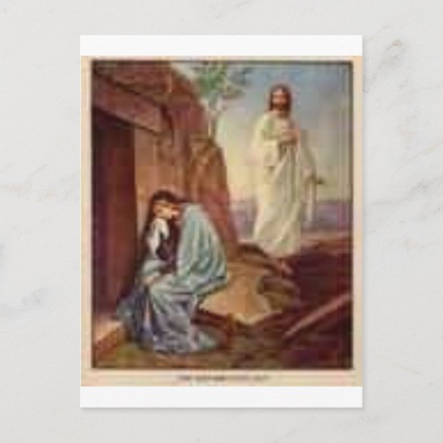 Postal La resurrección (Anverso)