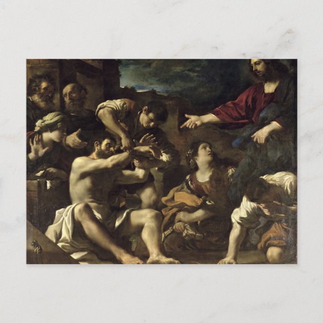 Postal La resurrección de Lázaro, c.1619 (Anverso)