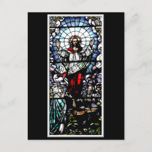 Postal La resurrección de nuestro Señor (Vidrio Manchado)