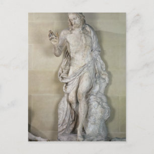 Postal La Resurrección, el detalle de Cristo