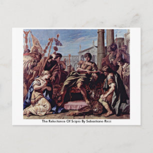 Postal La Reticencia De Scipio Por Sebastiano Ricci