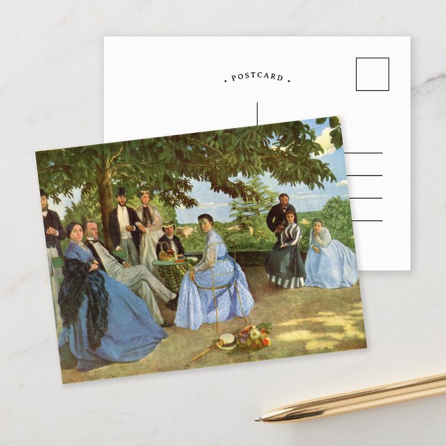Postal La Reunión Familiar | Fré dé ric Bazille (Subido por el creador)
